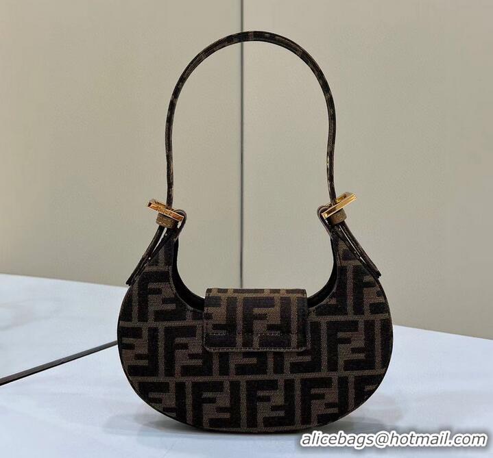 Specials Grade FENDI FF Fabric Shoulder bag FF10592 brown