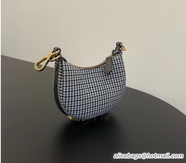 New Style Fendi graphy mini fabric bag 7AS089A black&white