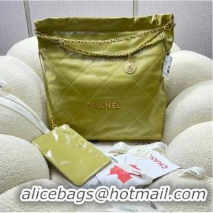 Trendy Design CHANEL 22 HANDBAG AS3262 lemon