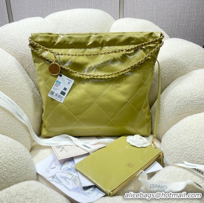 Top Quality CHANEL 22 HANDBAG AS3260 Lemon