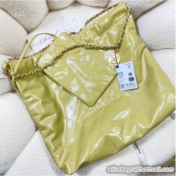 Top Quality CHANEL 22 HANDBAG AS3260 Lemon