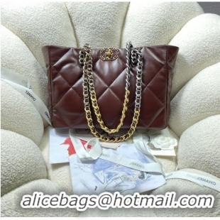 Well Crafted CHANEL 19 SHOPPING BAG 3660 Burgundy