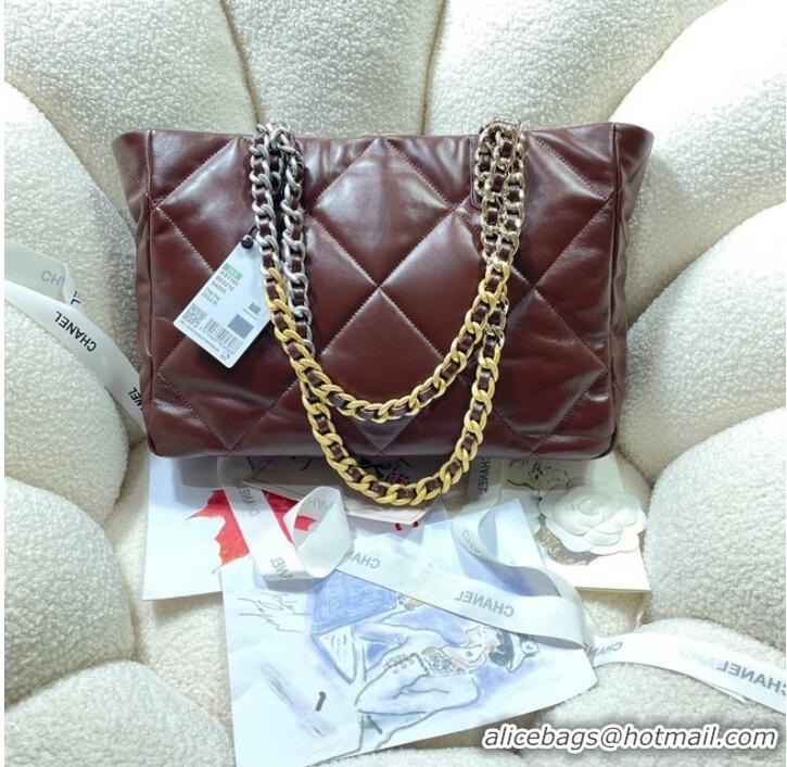 Well Crafted CHANEL 19 SHOPPING BAG 3660 Burgundy