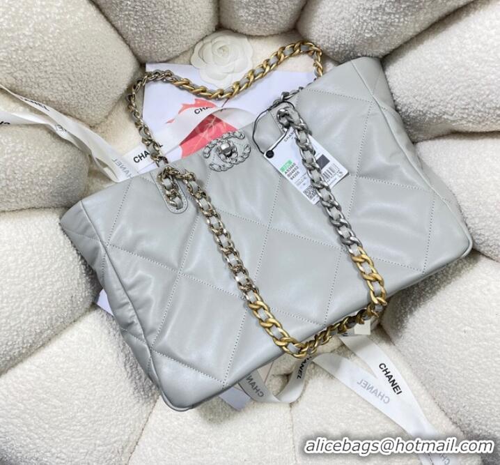 Top Quality CHANEL 19 SHOPPING BAG 3660 light gray