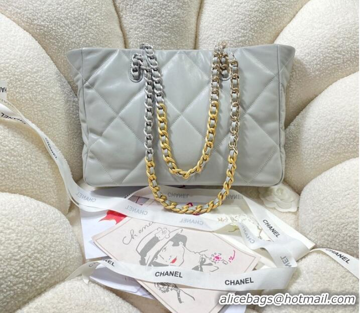 Top Quality CHANEL 19 SHOPPING BAG 3660 light gray