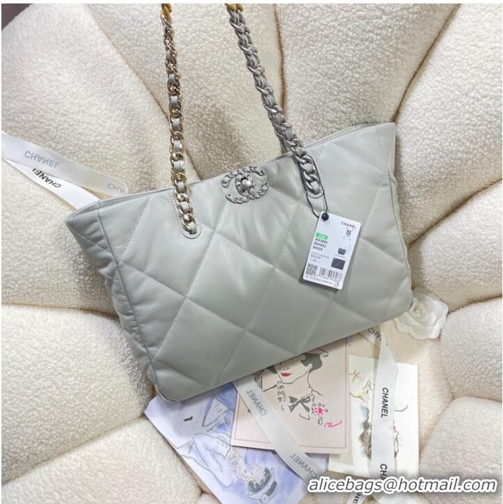 Top Quality CHANEL 19 SHOPPING BAG 3660 light gray