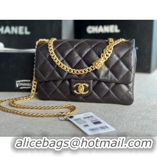 Well Crafted CHANEL FLAP BAG Lambskin & Gold-Tone Metal AS3393 black