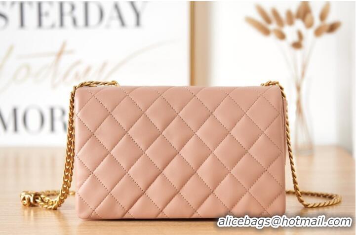 Good Product CHANEL FLAP BAG Lambskin & Gold-Tone Metal AS3609 pink