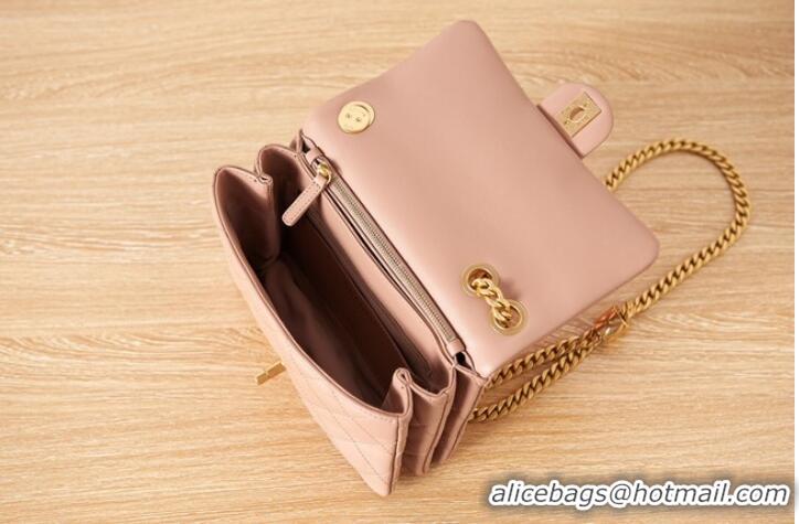 Famous Brand CHANEL SMALL FLAP BAG Lambskin & Gold-Tone Metal AS3393 pink