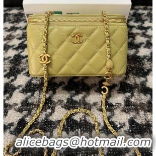 Unique Style CHANEL VANITY WITH CHAIN 68105 green