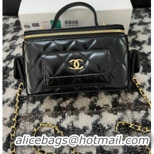 Best Luxury CHANEL VANITY WITH CHAIN 68112 black