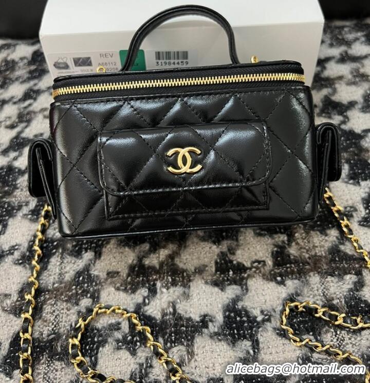 Best Luxury CHANEL VANITY WITH CHAIN 68112 black