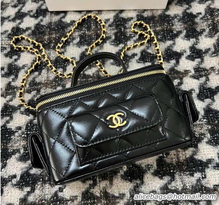 Best Luxury CHANEL VANITY WITH CHAIN 68112 black