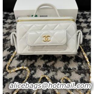 Top Grade CHANEL VANITY WITH CHAIN 68112 white