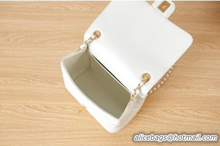 Good Product Chanel Lambskin MINI FLAP BAG AS3648 white