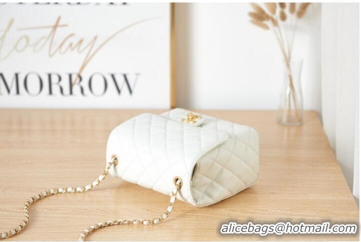 Good Product Chanel Lambskin MINI FLAP BAG AS3648 white