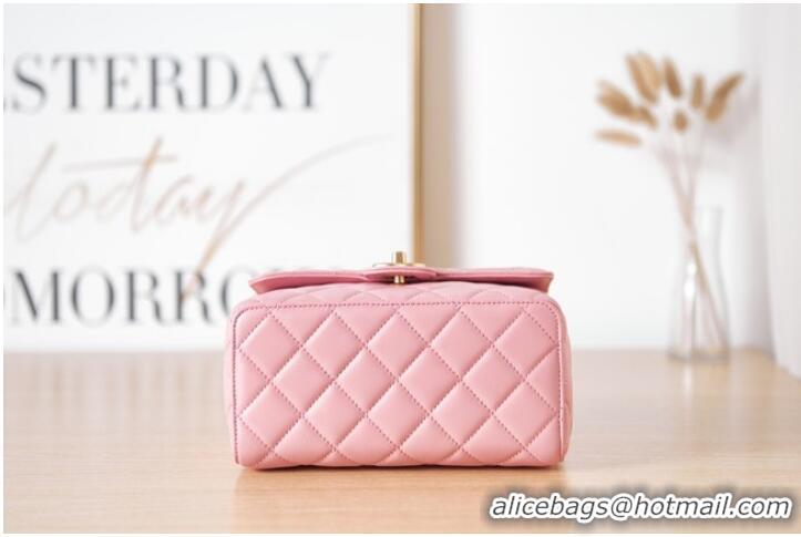 Good Product Chanel Lambskin MINI FLAP BAG AS3648 pink