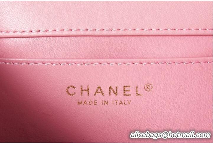 Good Product Chanel Lambskin MINI FLAP BAG AS3648 pink