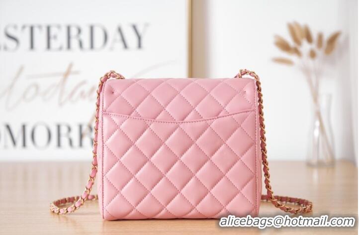 Good Product Chanel Lambskin MINI FLAP BAG AS3648 pink