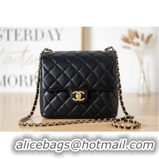 Promotional Chanel Lambskin MINI FLAP BAG AS3648 black