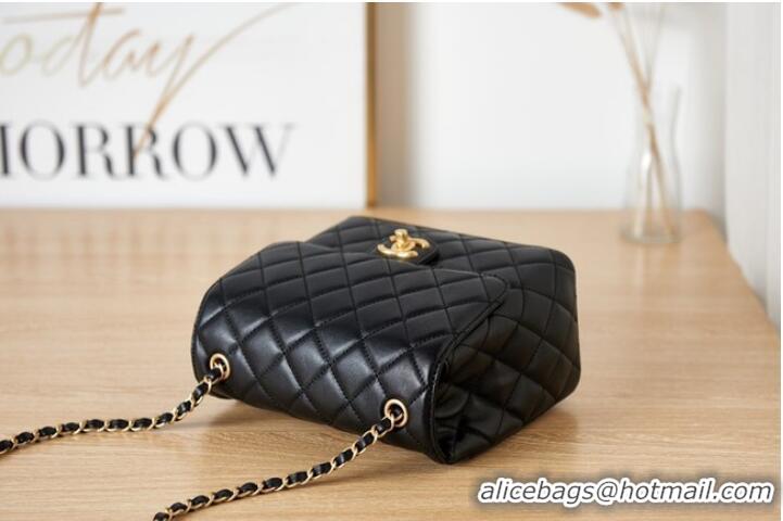 Promotional Chanel Lambskin MINI FLAP BAG AS3648 black