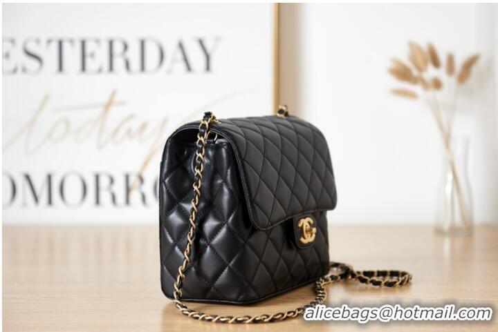 Promotional Chanel Lambskin MINI FLAP BAG AS3648 black