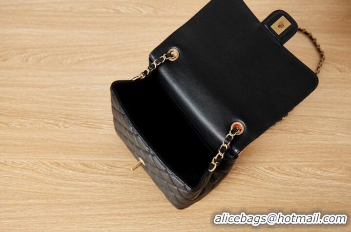 Promotional Chanel Lambskin MINI FLAP BAG AS3648 black