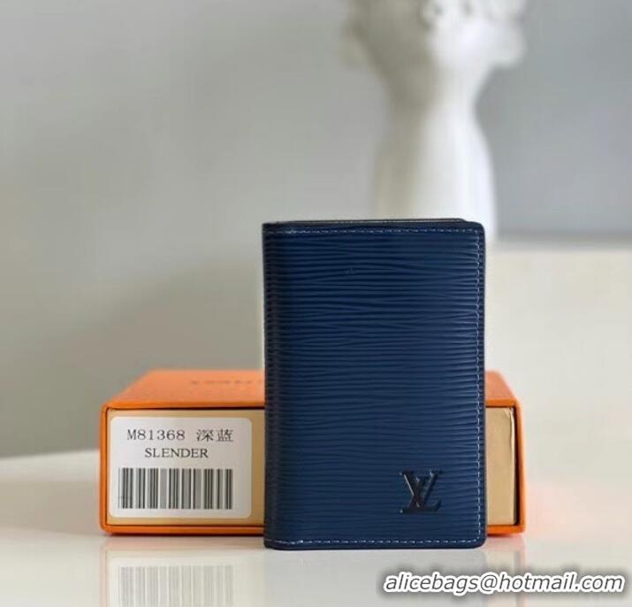 Hot Sell Cheap Louis Vuitton POCKET ORGANIZER M81368 blue