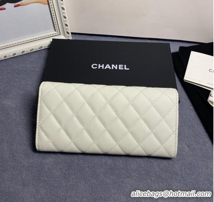 Promotional Chanel Calfskin Leather & Gold-Tone Metal AP2740 white