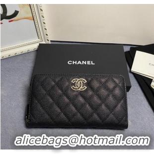 Good Product Chanel Calfskin Leather & Gold-Tone Metal AP2739 black