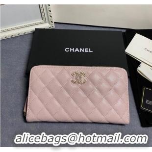 Trendy Design Chanel Calfskin Leather & Gold-Tone Metal AP2739 pink