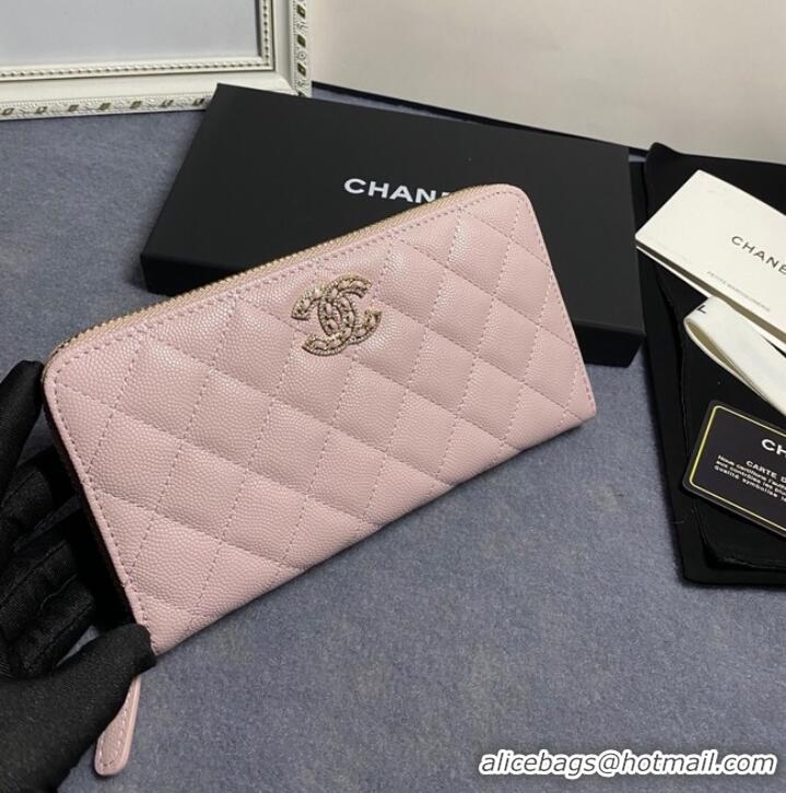 Trendy Design Chanel Calfskin Leather & Gold-Tone Metal AP2739 pink