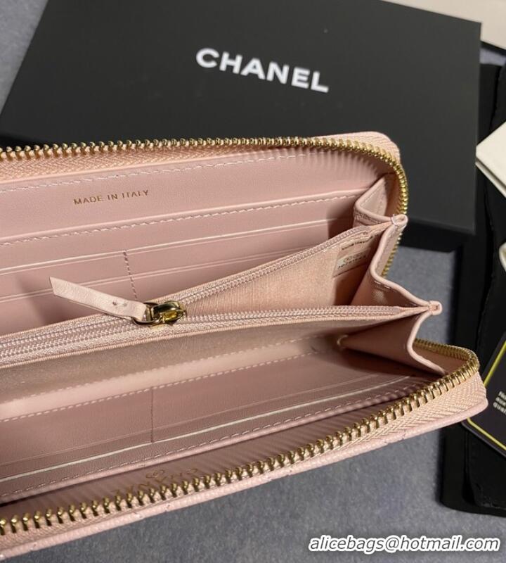 Trendy Design Chanel Calfskin Leather & Gold-Tone Metal AP2739 pink