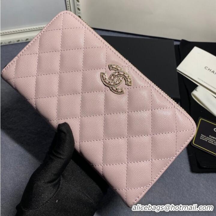 Trendy Design Chanel Calfskin Leather & Gold-Tone Metal AP2739 pink