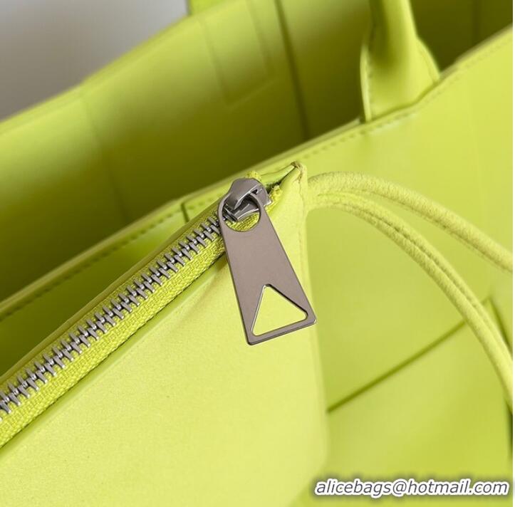 Wholesale Bottega Veneta ARCO TOTE Large intrecciato grained leather tote bag 652868 yellow