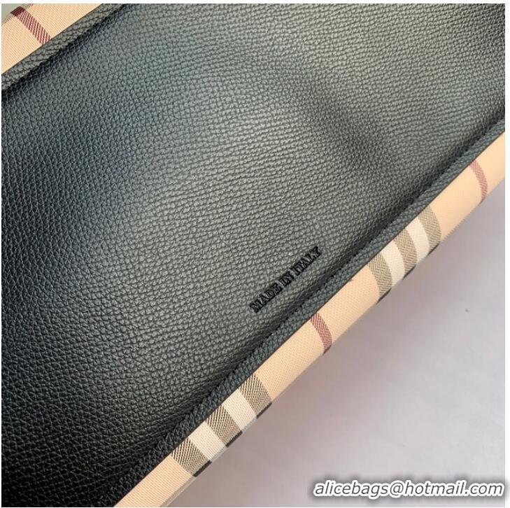 Top Quality BurBerry Leather Shoulder Bag 6351 black