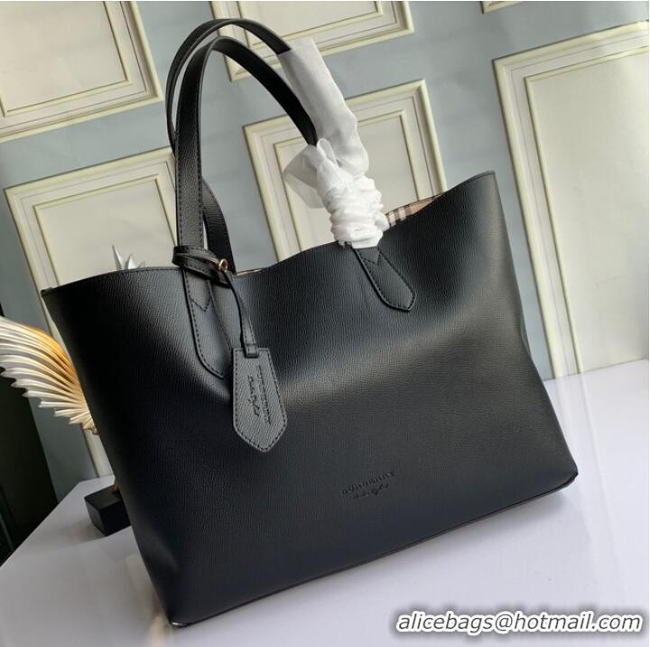 Top Quality BurBerry Leather Shoulder Bag 6351 black