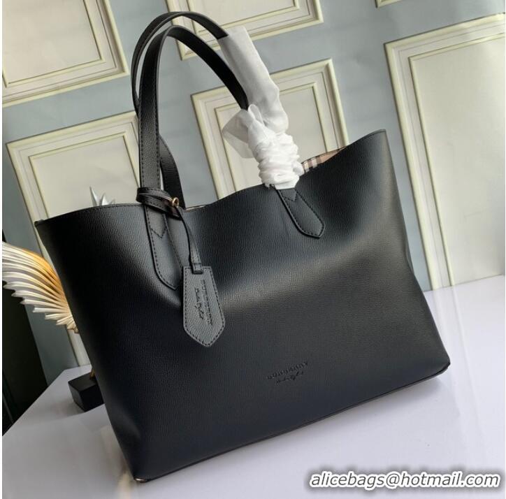 Top Quality BurBerry Leather Shoulder Bag 6351 black