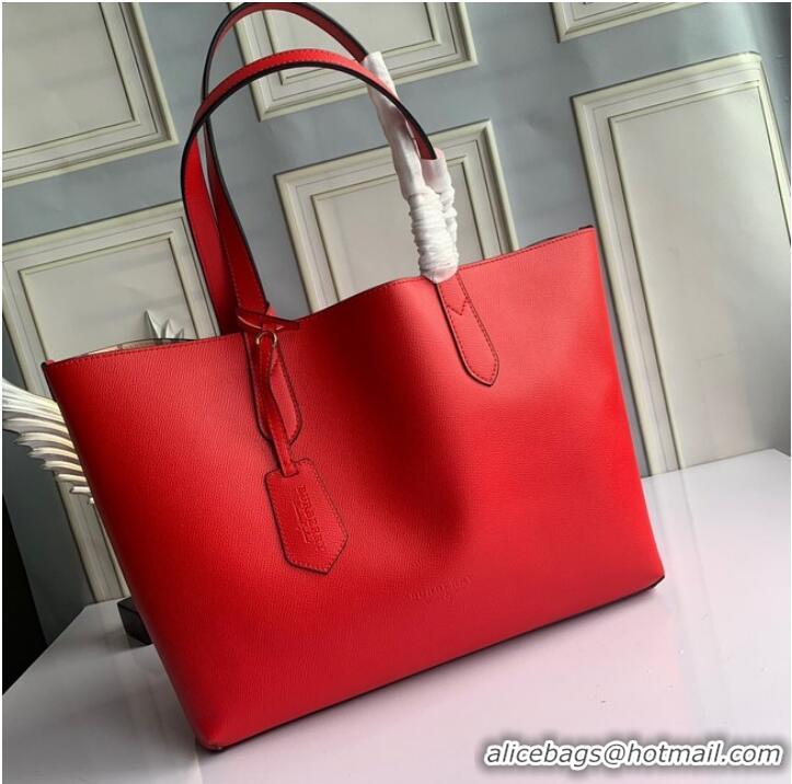 Inexpensive Grade BurBerry Leather Shoulder Bag 6351 red