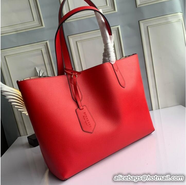 Inexpensive Grade BurBerry Leather Shoulder Bag 6351 red