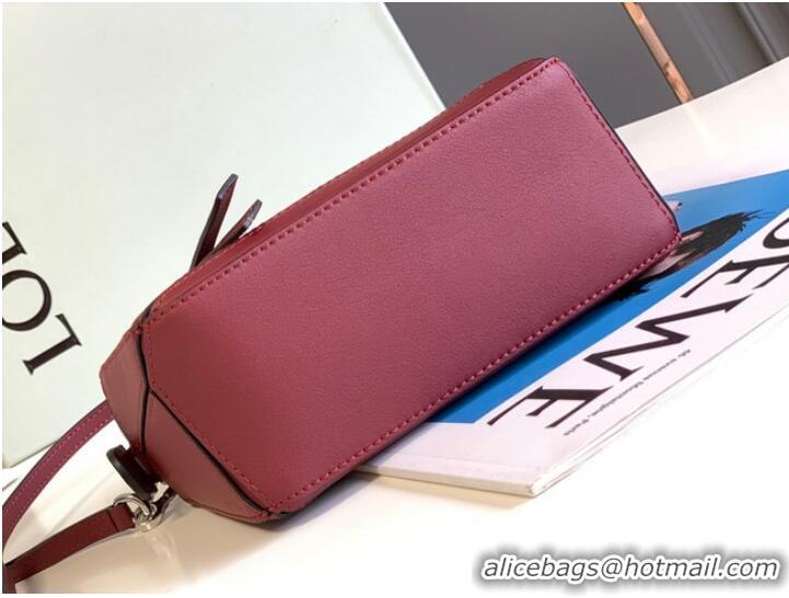 Top Quality Loewe mini Puzzle Bag Original Leather 6124 red