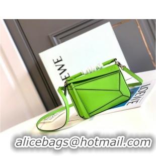 Buy Discount Loewe mini Puzzle Bag Original Leather 6124 green