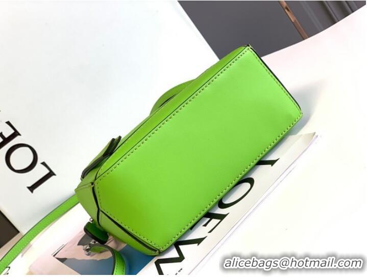 Buy Discount Loewe mini Puzzle Bag Original Leather 6124 green