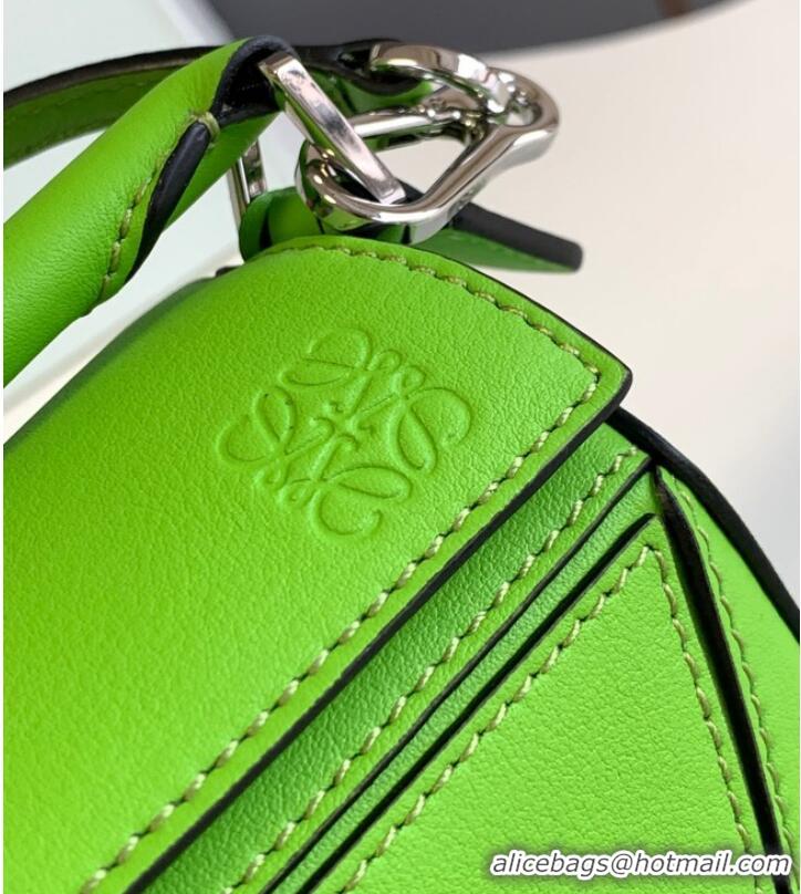 Buy Discount Loewe mini Puzzle Bag Original Leather 6124 green