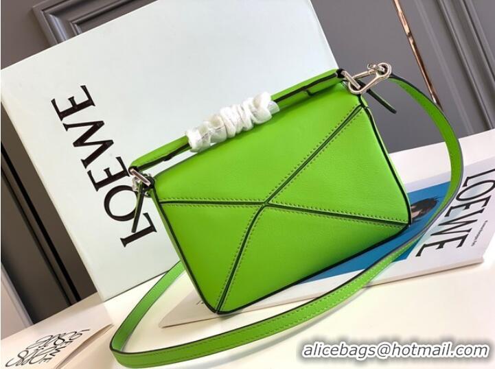 Buy Discount Loewe mini Puzzle Bag Original Leather 6124 green