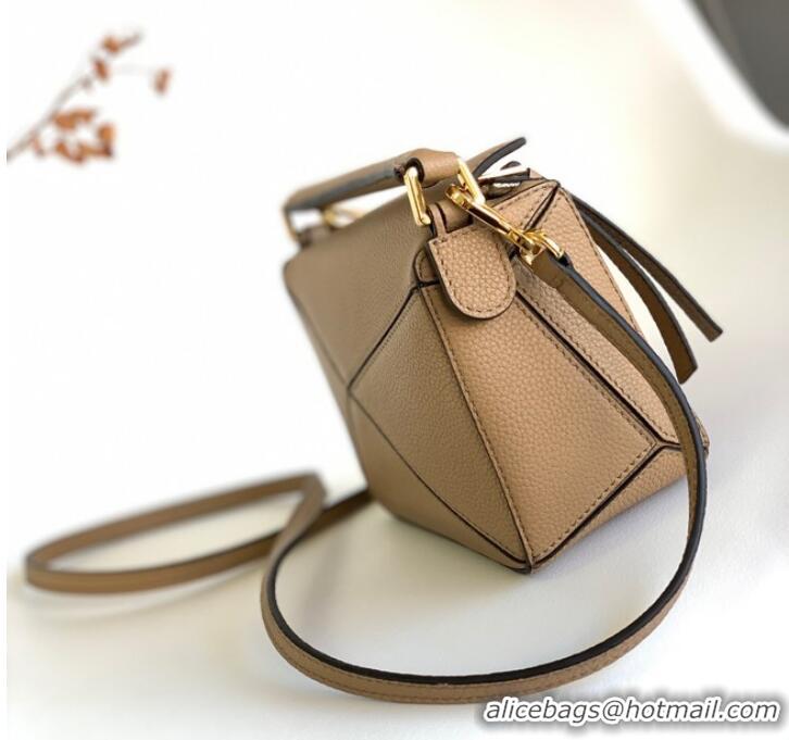 Buy Classic Loewe mini Puzzle Bag Original Leather 6124 Apricot