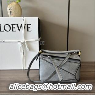 Cheap Classic Loewe mini Puzzle Bag Original Leather 6134 gray