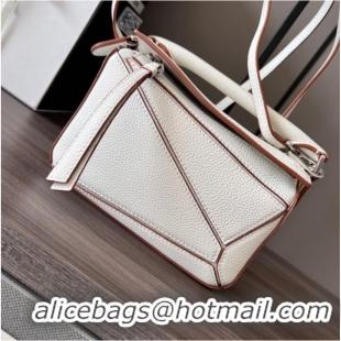 New Fashion Loewe mini Puzzle Bag Original Leather 6124 cream