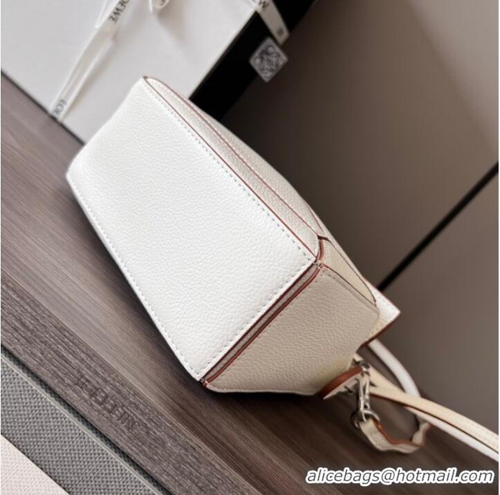 New Fashion Loewe mini Puzzle Bag Original Leather 6124 cream