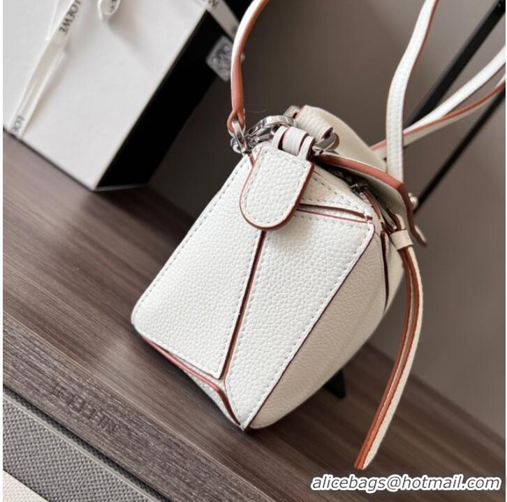 New Fashion Loewe mini Puzzle Bag Original Leather 6124 cream